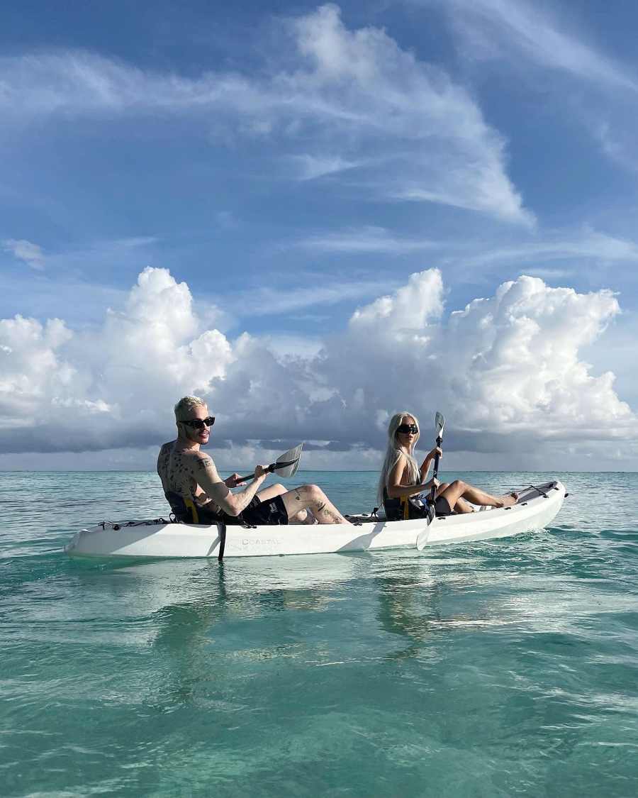 Beach Date Kim Kardashian Stuns Tropical Getaway With Pete Davidson