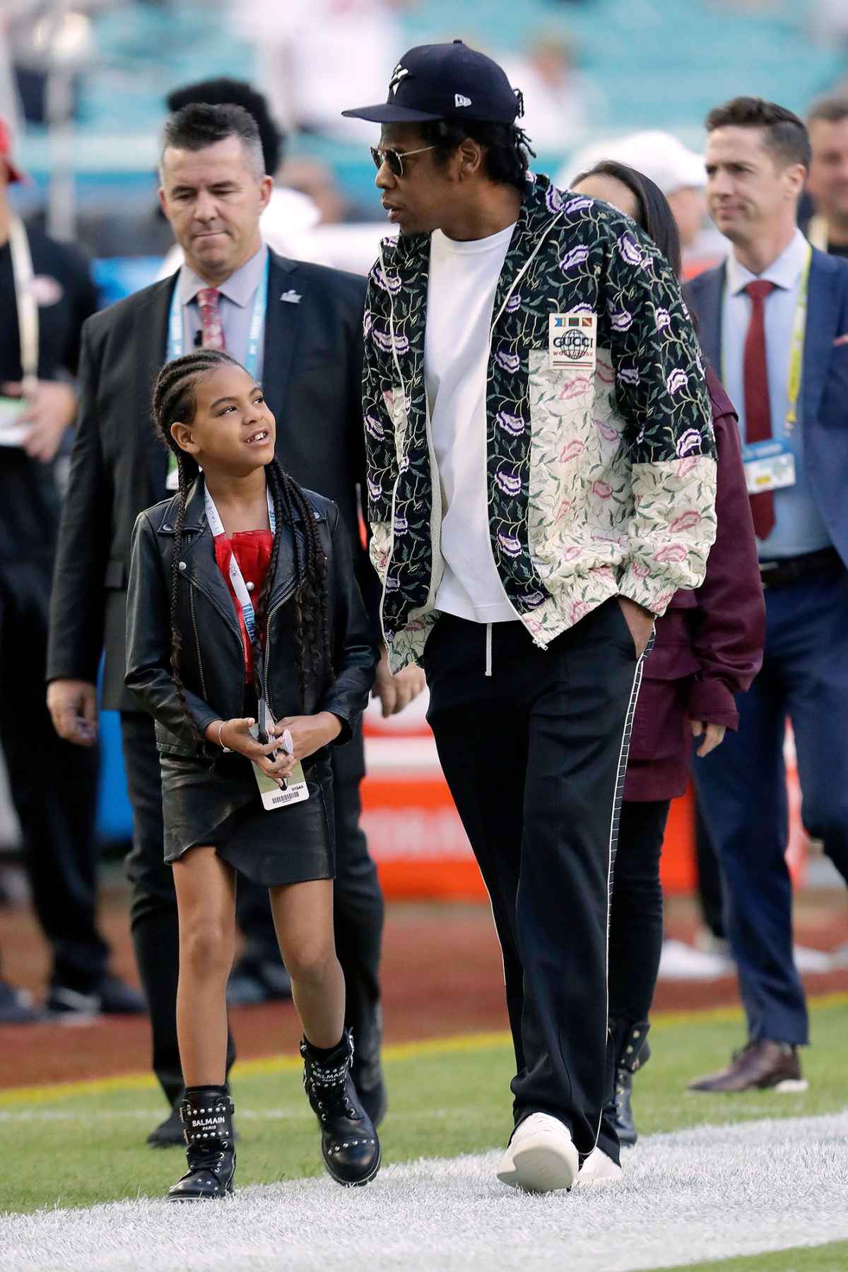 Jay-Z embarrasses Blue Ivy at NBA Finals by pulling her in for on