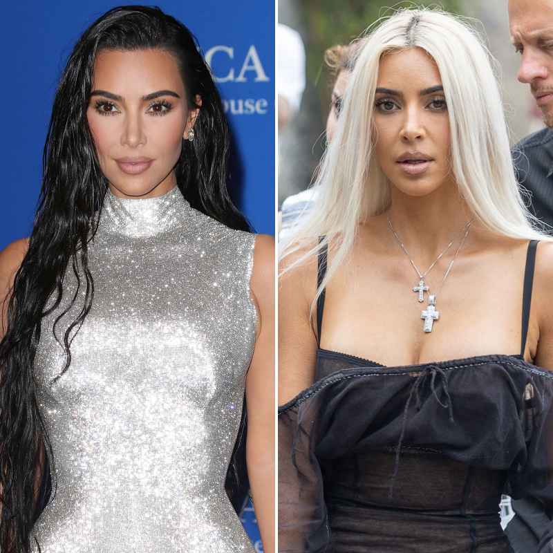 Celebrity Hair Changes Kim Kardashian