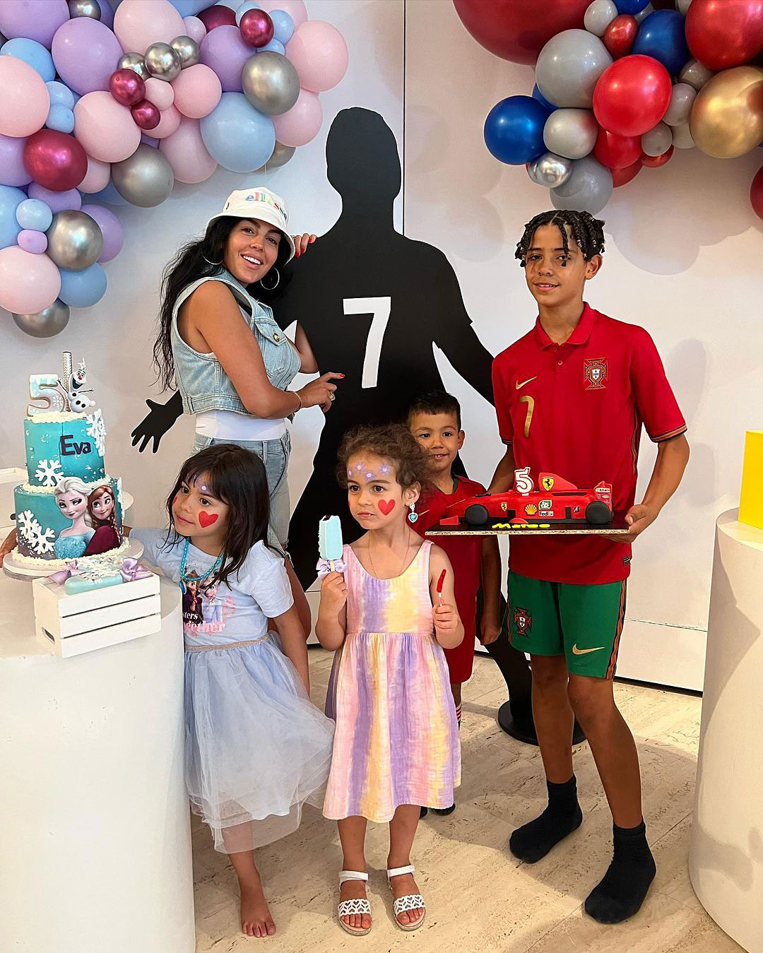 Cristiano Ronaldo Celebrates Twins Eva and Mateo's 5th Birthday