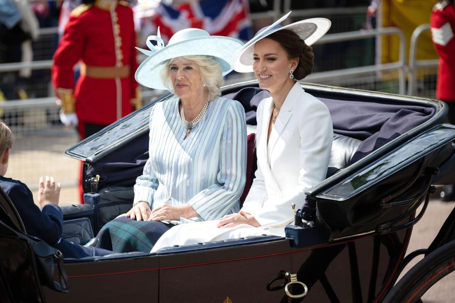 Duchess Kate Middleton Pays Homage to Princess Diana With Her Sapphire Earrings at Queen’s Trooping the Colour 20