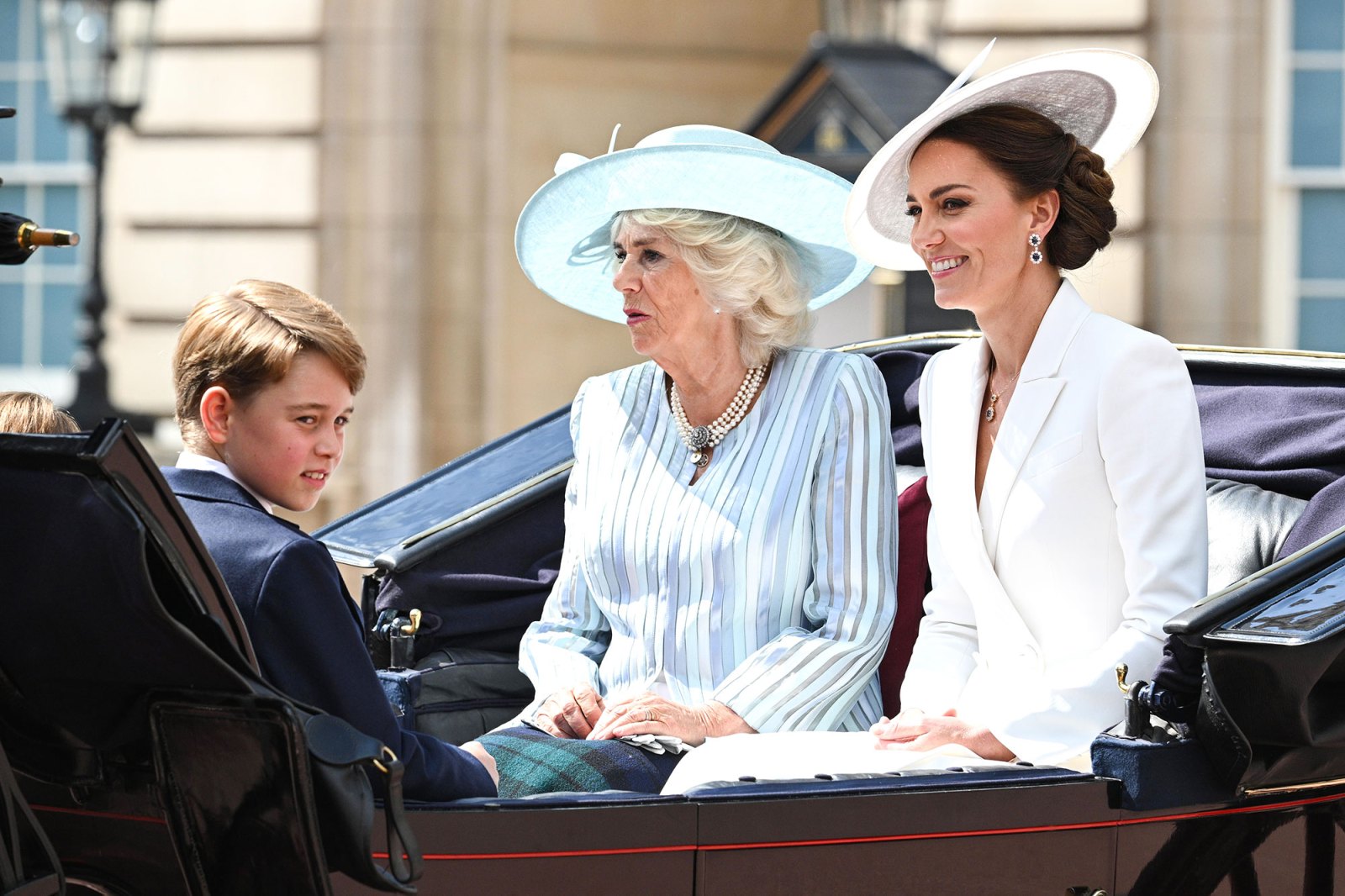 Duchess Kate Middleton Pays Homage to Princess Diana With Her Sapphire Earrings at Queen’s Trooping the Colour 23