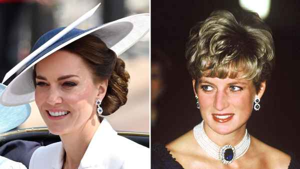 Duchess Kate Middleton Pays Homage to Princess Diana With Her Sapphire Earrings at Queen’s Trooping the Colour