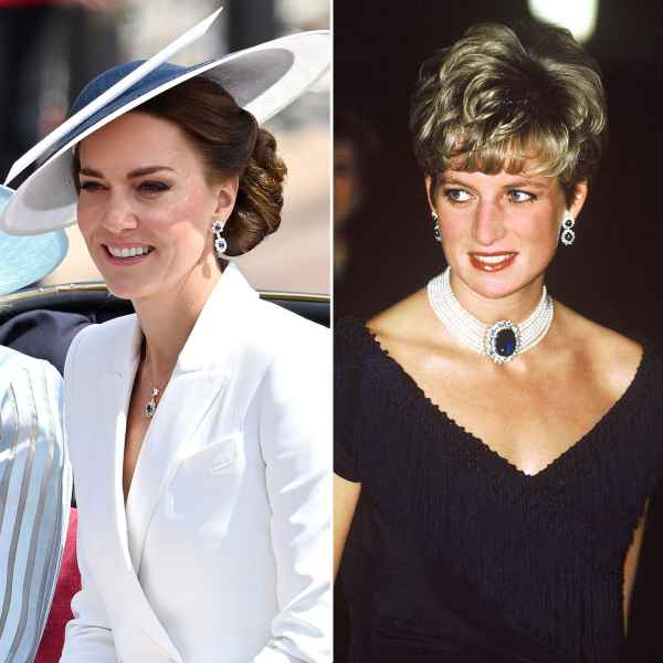Duchess Kate Wears Princess Diana's Earrings at Trooping the Colour