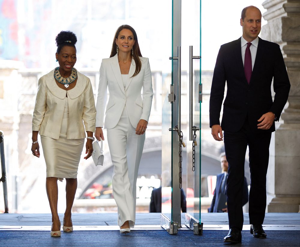 Duchess Kate Wows in a Classic White Suit While Celebrating Windrush Day in London
