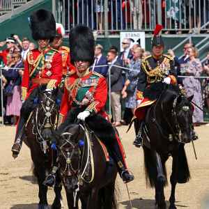 FEATURE Prince Charles Prince William Receive Historic Trooping the Colour Salute