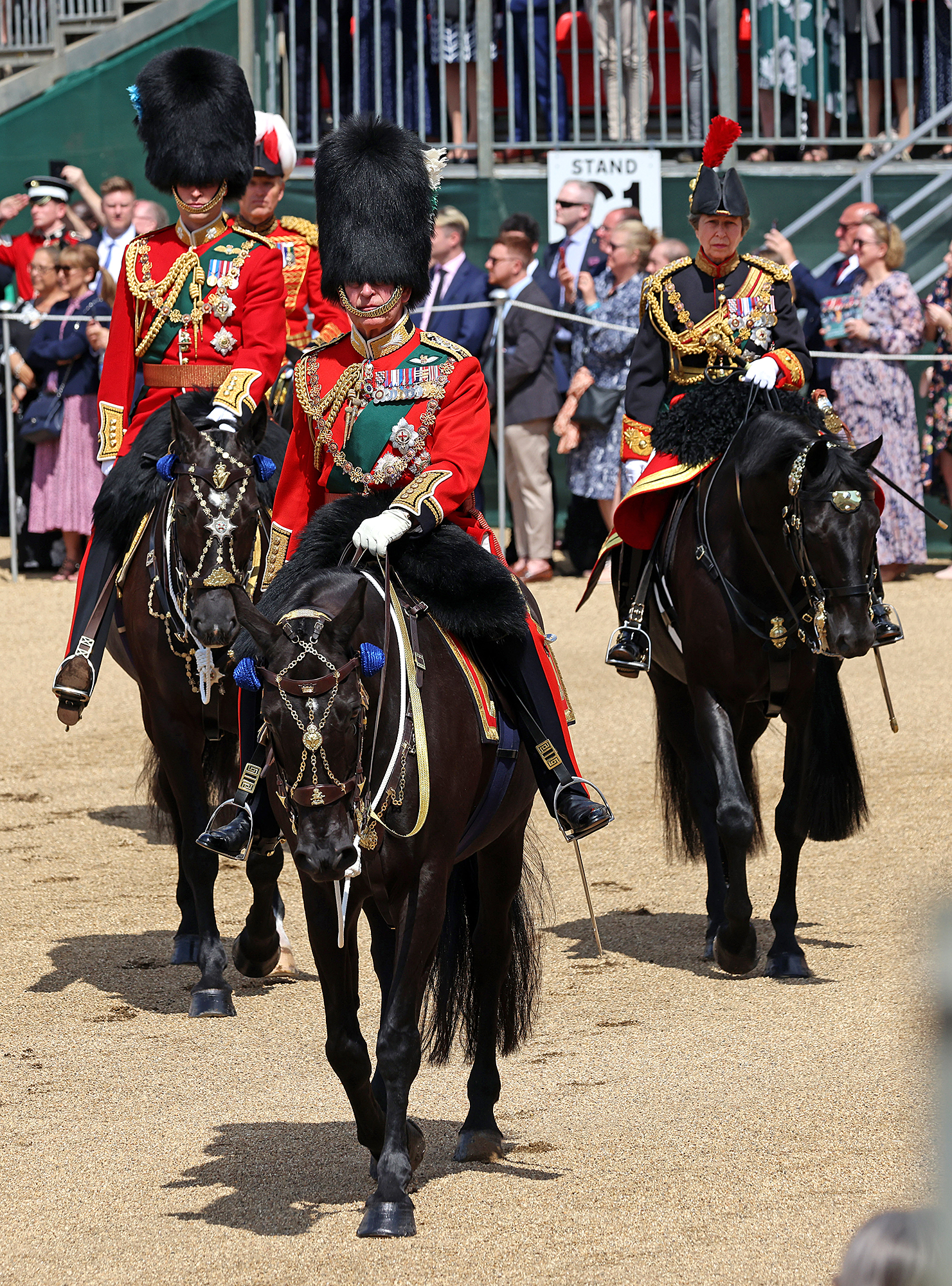 FEATURE Prince Charles Prince William Receive Historic Trooping the Colour Salute