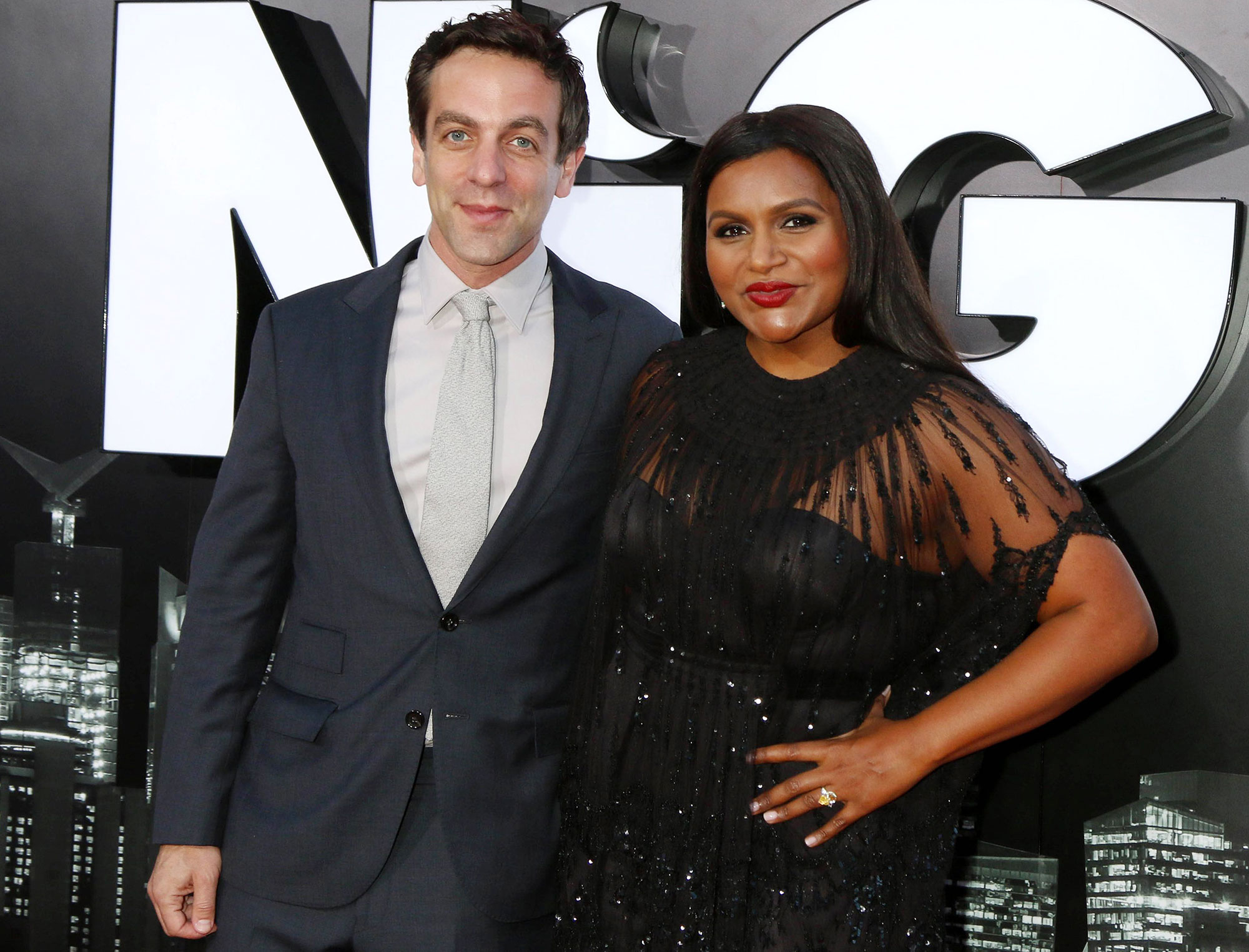 Mindy Kaling and BJ Novak Attend Red
