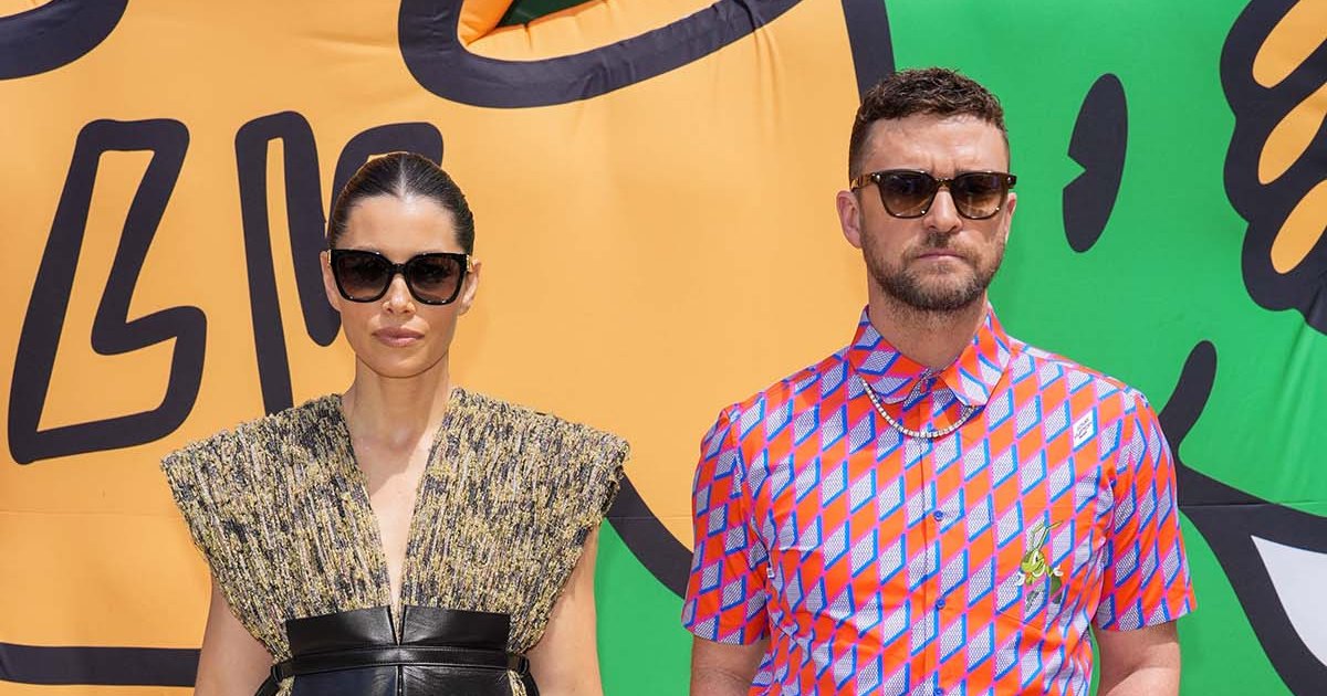 Paris SS 2020 Street Style: Justin Timberlake and Jessica Biel