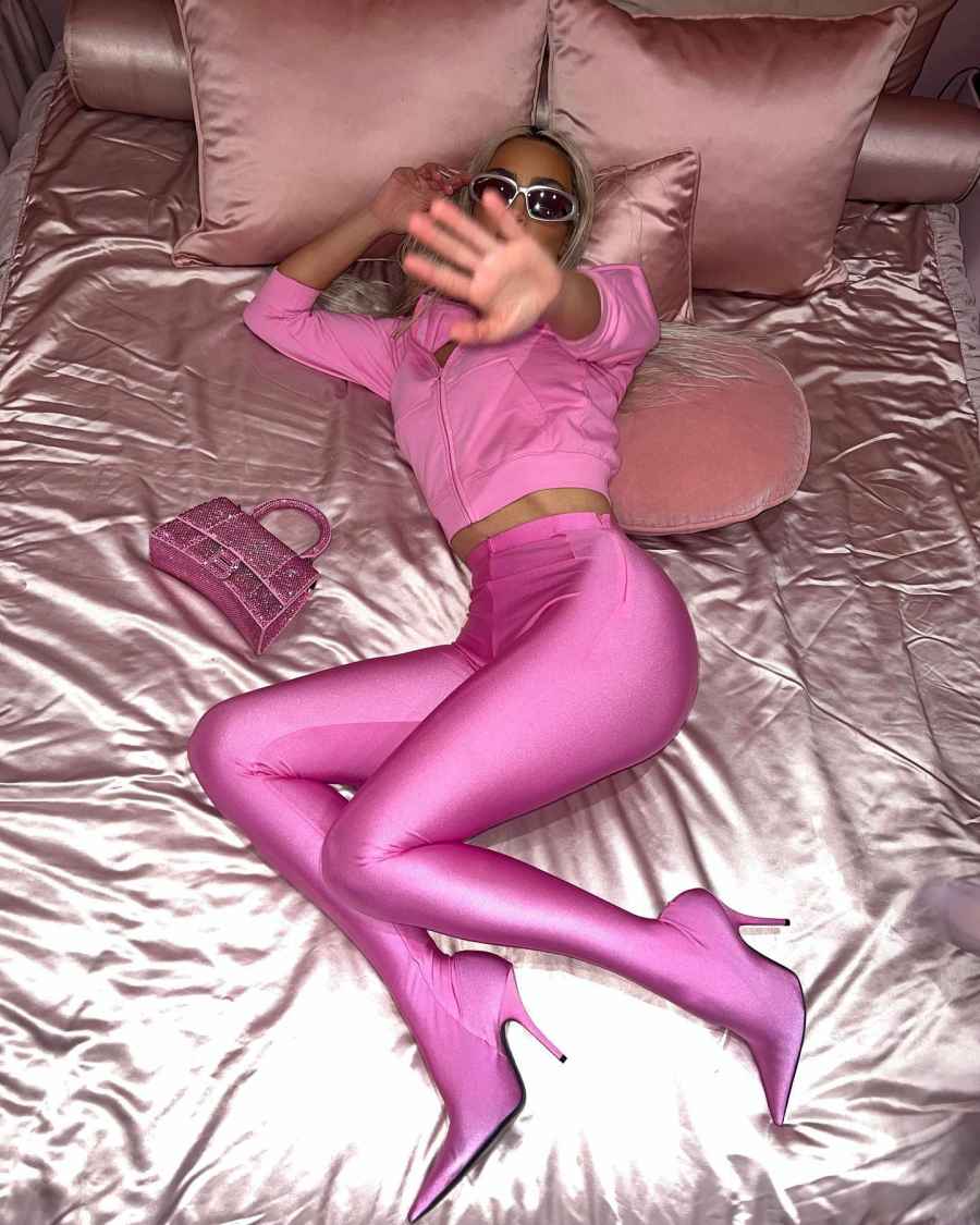 Kim Kardashian Shows Off Pink Balenciaga Look in Photos Taken by North West 4