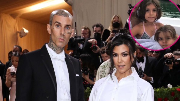 Kourtney Kardashians Kids Thank Travis Barker Making Their Mom Happy