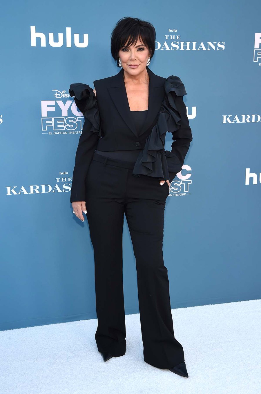 Kris Khloe Kendall Step Out Kardashians Hulu Event