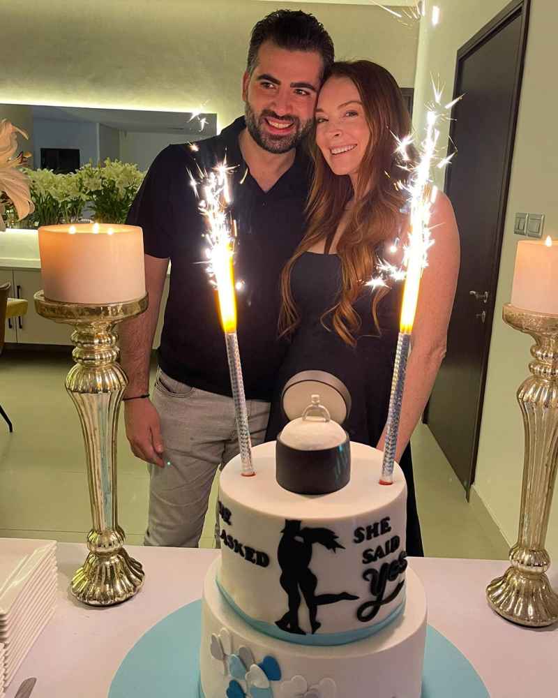 Mars 2022 Lindsay Lohan et le fiancé Bader Shammas Chronologie