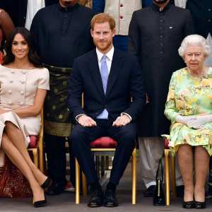Meghan Playfully Shushes Royal Kids While Queen Elizabeth Jubilee With Harry