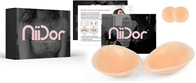Niidor Adhesive Push-Up Strapless Bra