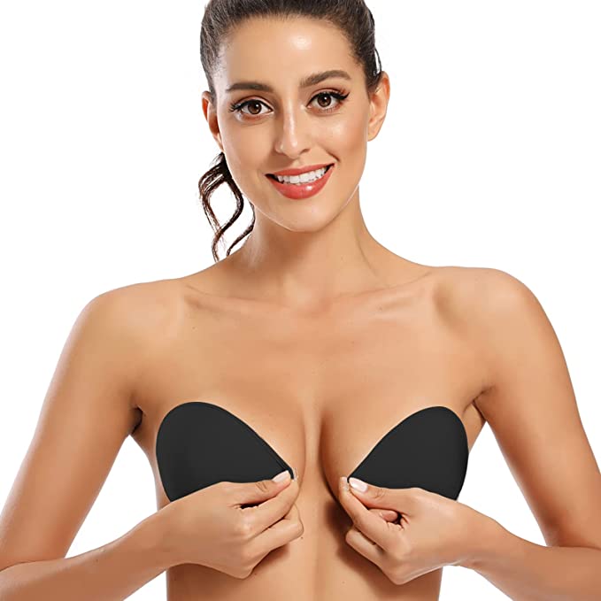 Bras Niidor Adhesive Bra Strapless Sticky Invisible Push Up Sile
