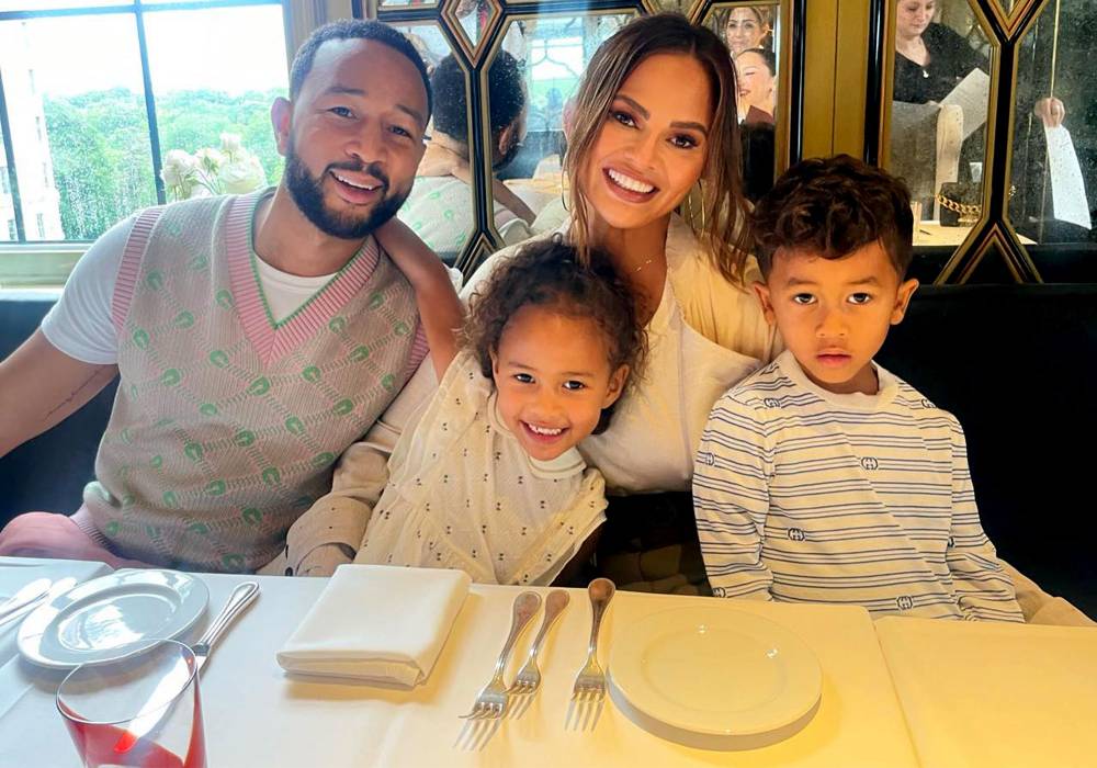 Tooth Fairy Time! Chrissy Teigen's Son Miles Knocks Sister Luna's Tooth