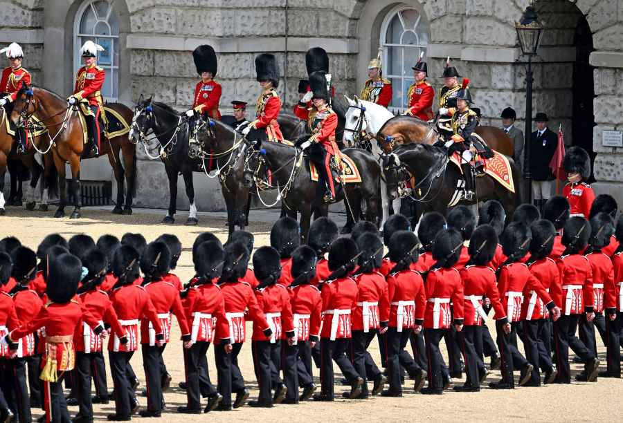 Prince Charles Prince William Receive Historic Trooping the Colour Salute 10