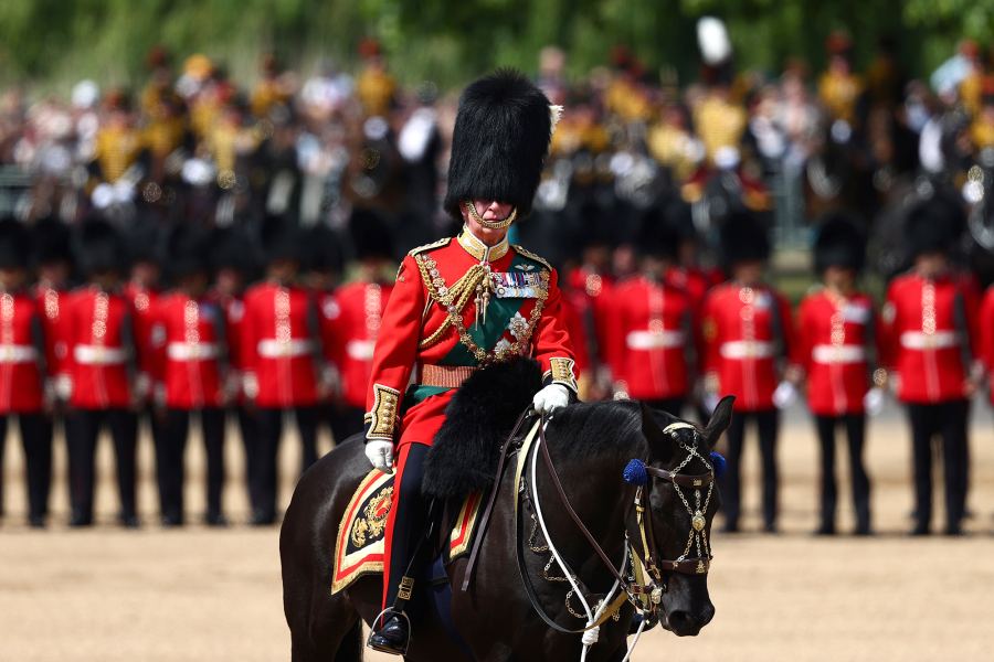 Prince Charles Prince William Receive Historic Trooping the Colour Salute 11