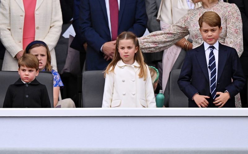 Prince George, Prince Charlotte and Prince Louis Attend Jubilee Pageant With William and Kate: Photos