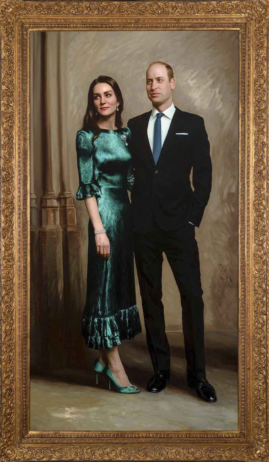 Prince William and Kate Middleton Unveil Their 1st Official Portrait Together 2