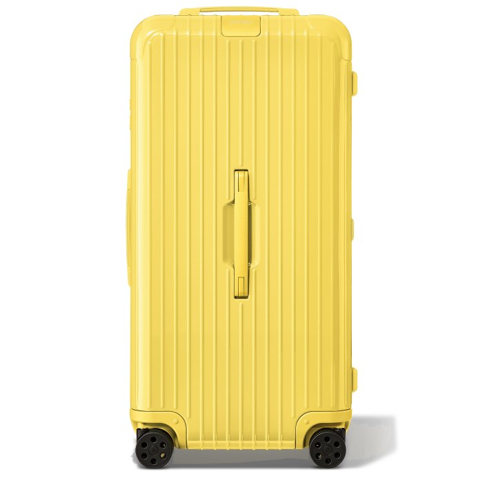 yellow extra-large suitcase