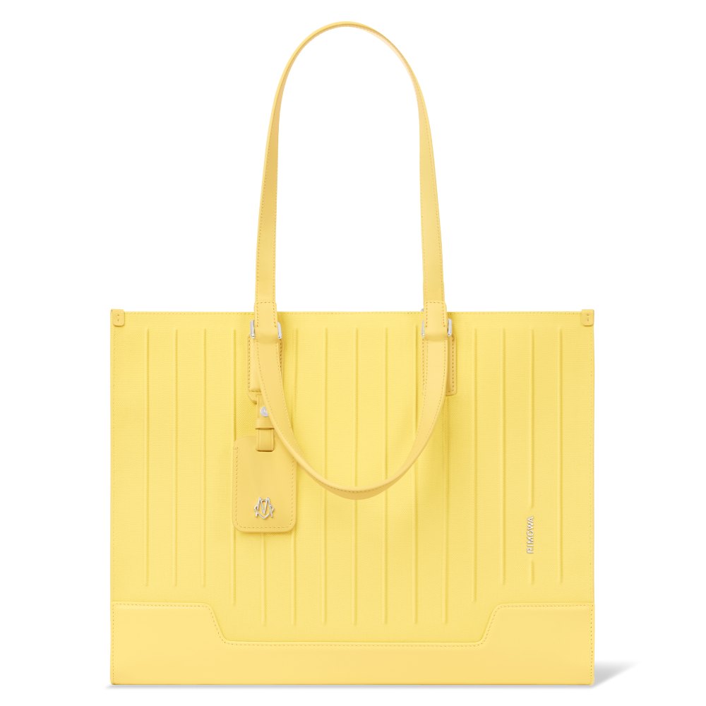 yellow large tote bag