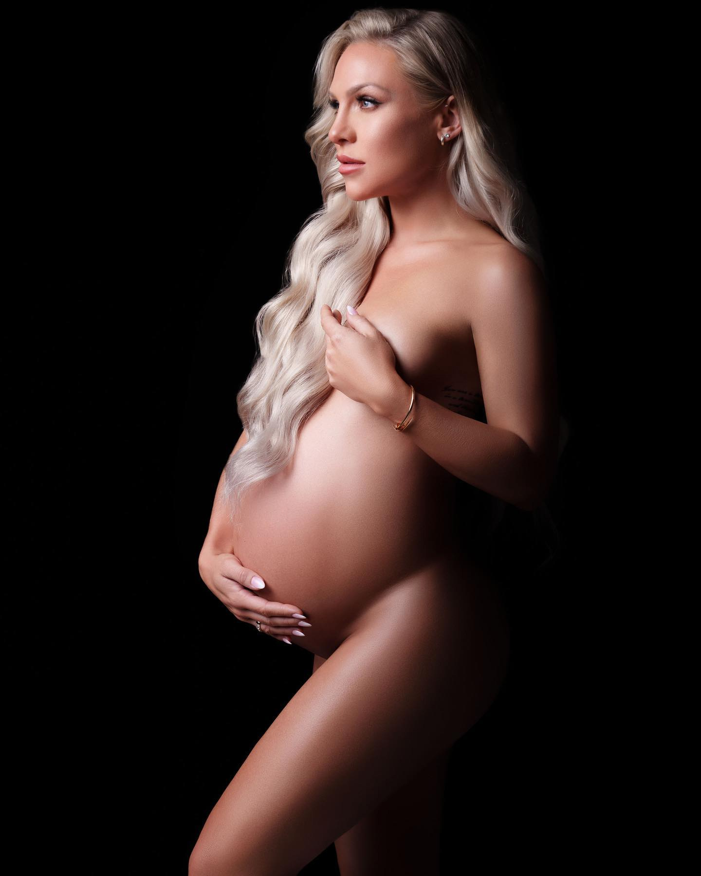 Pregnant Sharna Burgess Poses Nude