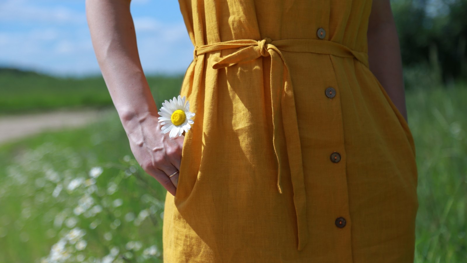 Summer-Dress-With-Pockets-Stock-Photo