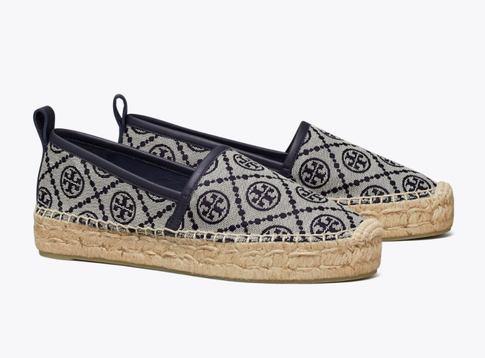 T Monogram Platform Espadrille