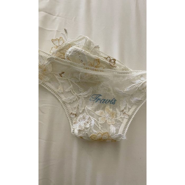 Travis Barker Shows Off Kourtney Underwear With His Name Them