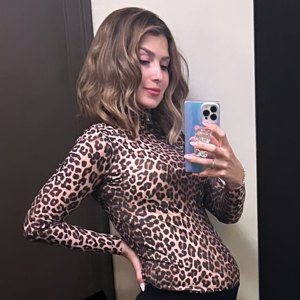 Wild Side Hilaria Baldwin Shares Baby Bump Ahead of 7th Child