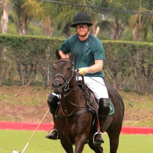Yikes Prince Harry Falls Off His Horse During Polo Match Pics
