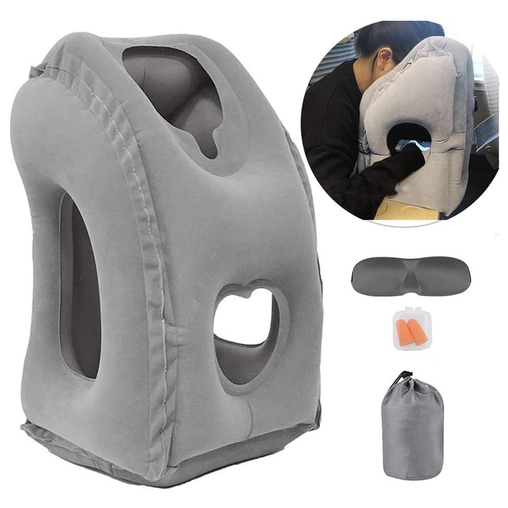 FunnyFairy Inflatable Lumbar Travel Pillow for Airplane Back Support for  Chair and Travel Seat Lumbar Support Pillow 
