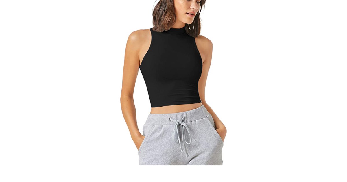 This High-Neck Crop Top Is the Perfect Elevated Basic for Summer This High-Neck Crop Top Is the Perfect Elevated Basic for Summer