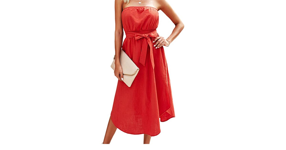 Beat the Warmth in This Strapless Summer season Belted Costume — On Sale Now! Beat the Warmth in This Strapless Summer season Belted Costume — On Sale Now!