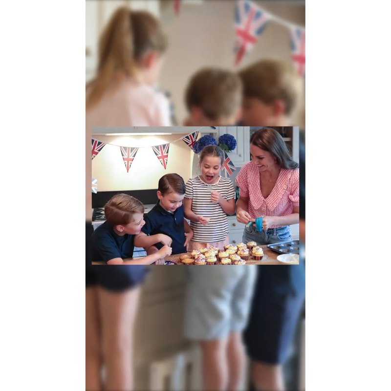 Mama’s Helpers! George, Charlotte and Louis Bake Cakes for Platinum Jubilee