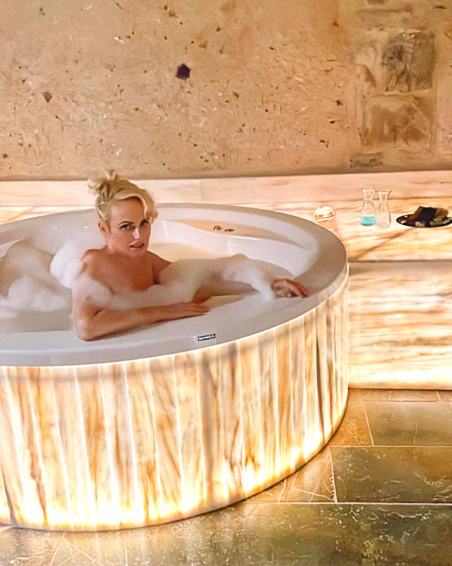 Rebel Wilson Soaks It All In by Sharing Bubble Bath Photo From Turkey Vacay