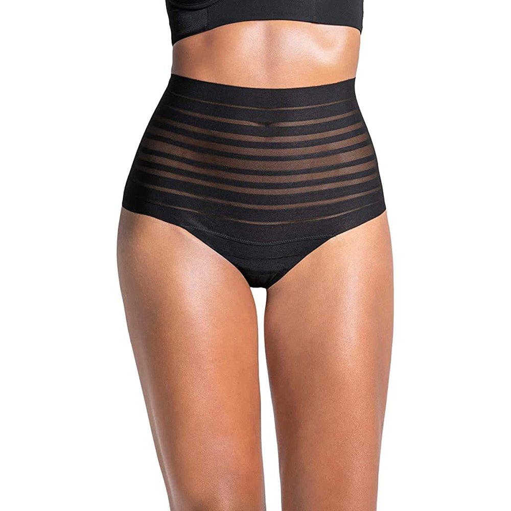Shapermint Essentials All Day Every Day High-Waisted Shaper Boyshort.  BLK-Med. 
