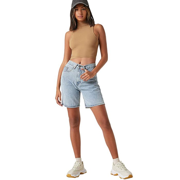 This High-Neck Crop Top Is the Perfect Basic for
