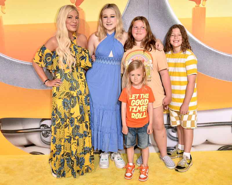 Movie Date! Tori Spelling Brings the Kids to ‘Minions’ Premiere