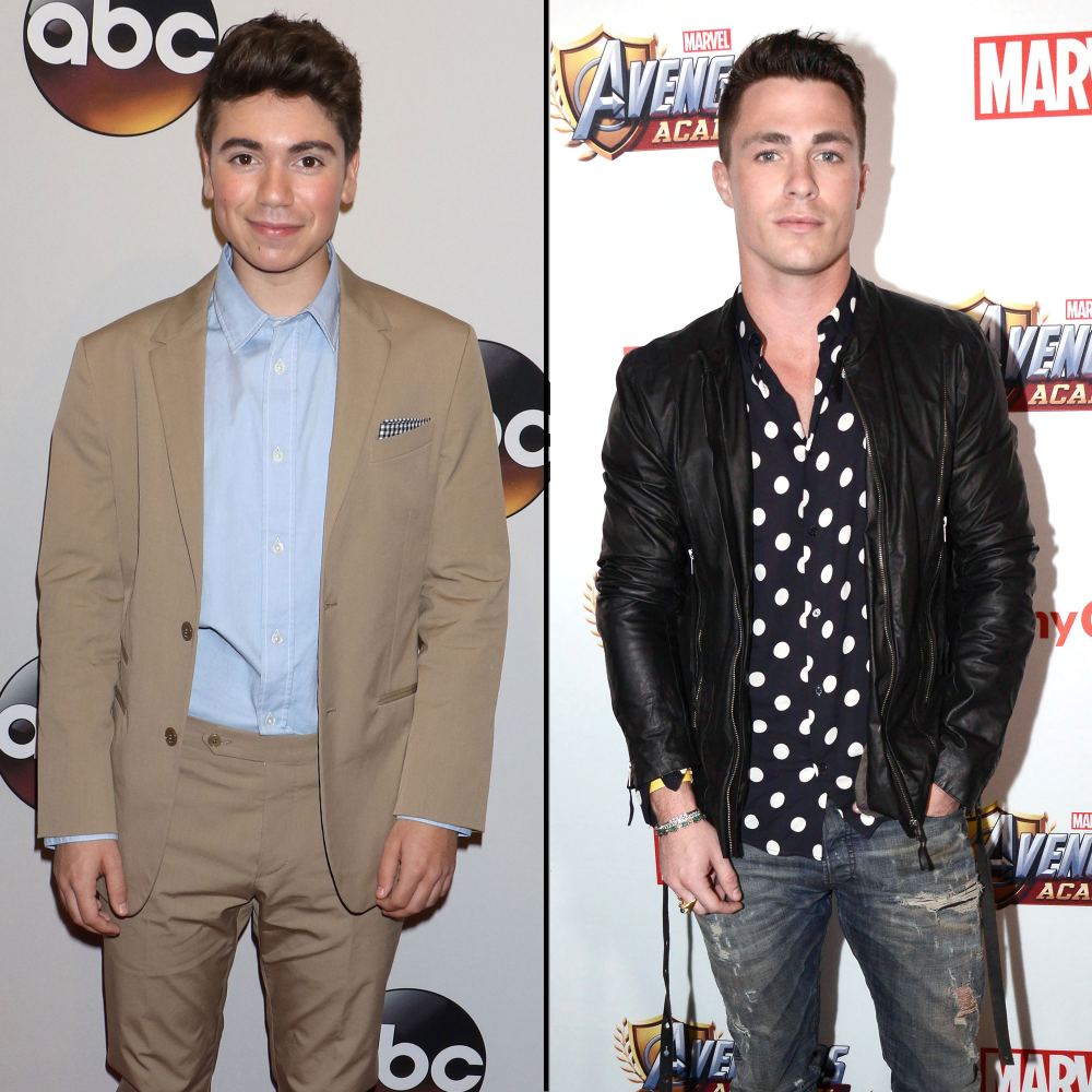 ‘Real O’Neals’ Star Noah Galvin Slams Colton Haynes’ Coming Out: It’s F–king Bulls–t tan suit polka dot top