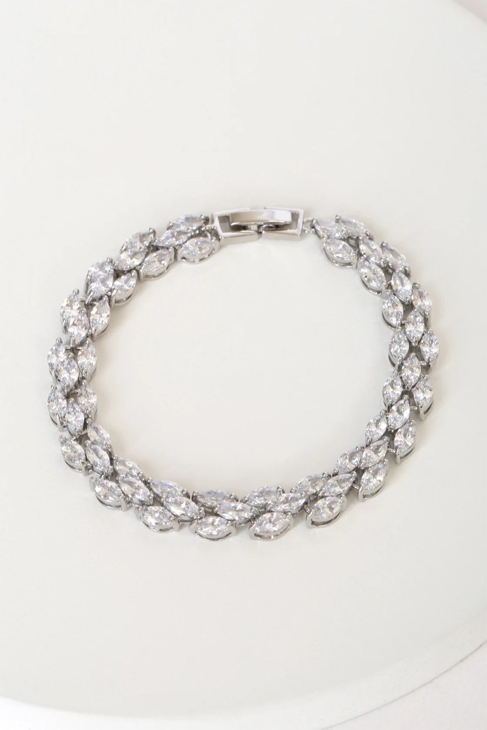 silver rhinestone bracelet