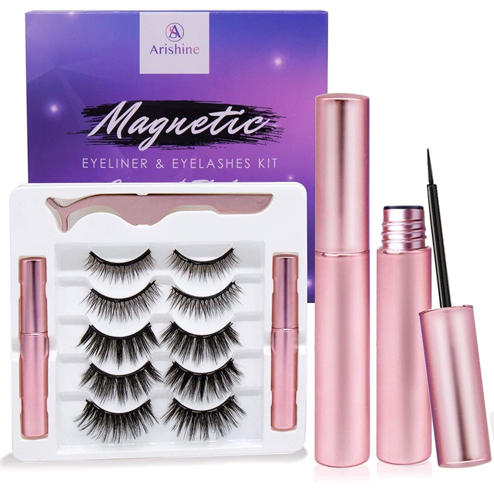 Arishine Magnetic Eyelashes with Eyeliner Kit
