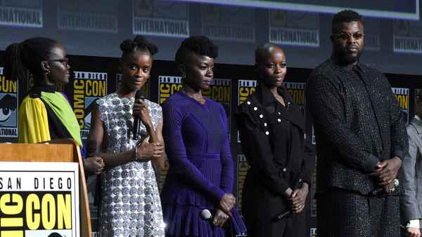 ‘Black Panther’ Cast Honored Chadwick Boseman’s Legacy During Comic-Con Appearance: 'I Can Feel His Hand'
