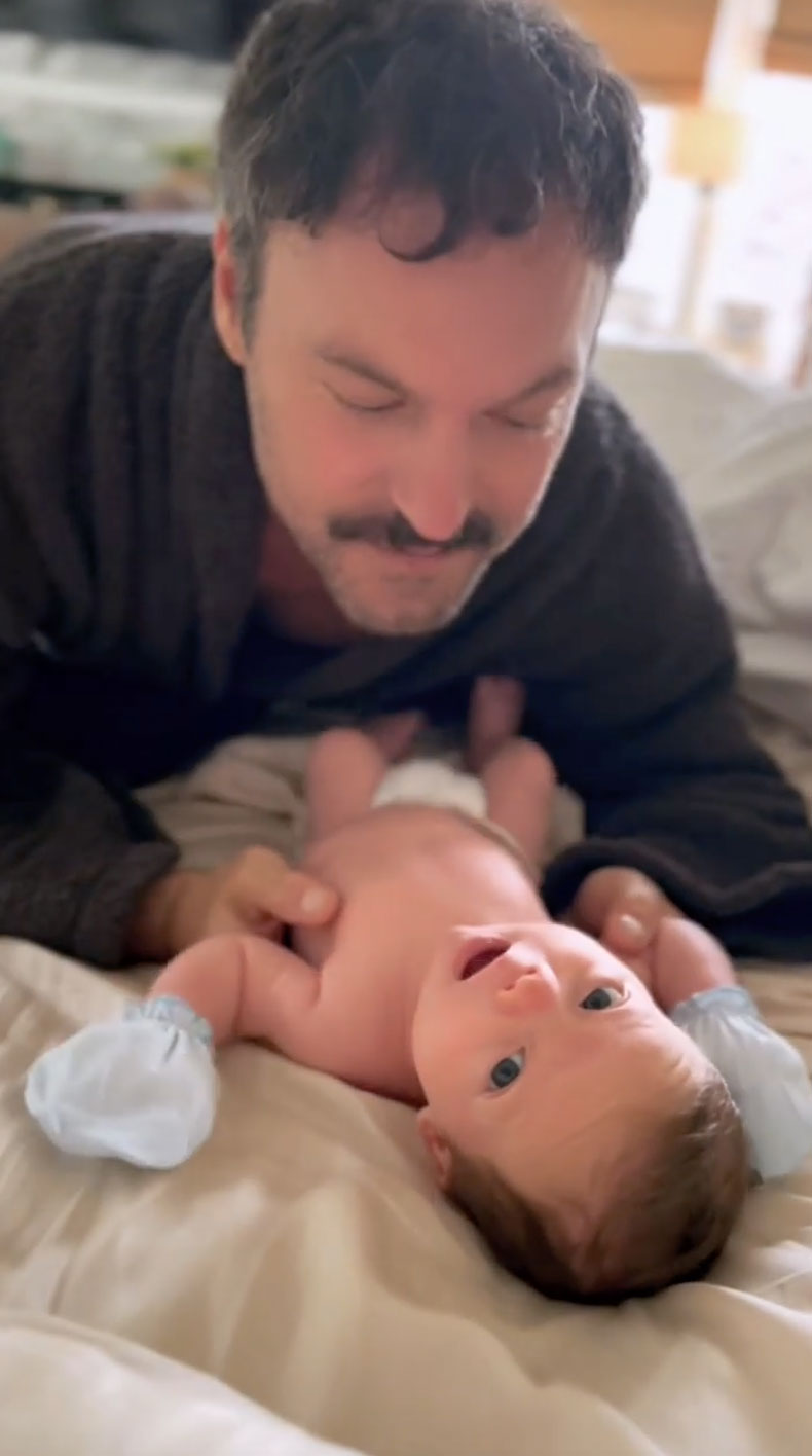 Brian Austin Green and Girlfriend Sharna Burgess Son Zane’s Baby Album