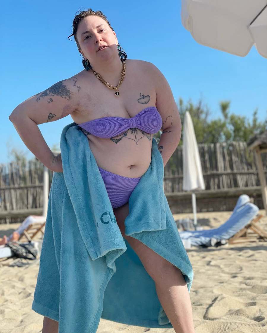 Celebrating Summer Lena Dunham Shows Off Bikini Body Various Swimsuits