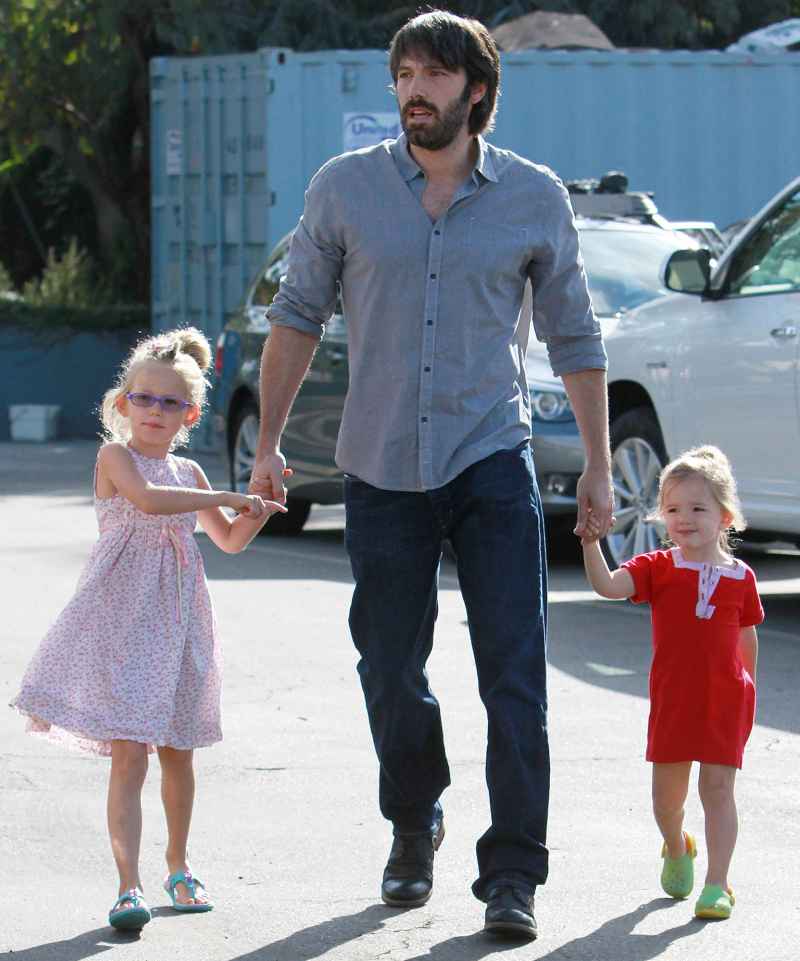 Famous Celeb Dads and Daughters Ben, Violet and Seraphina Affleck