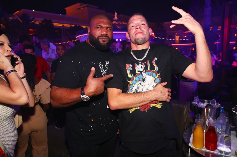 Fight Club Wynn Nightlife Throws Epic Bash UFC Champs Photos Rampage Jackson Nate Diaz