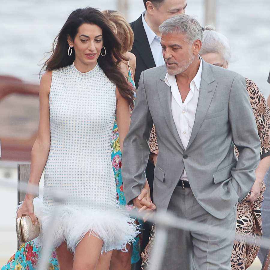 George Amal Clooney Enjoy Romantic Dinner Together